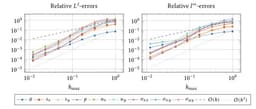 Convergence study of the fenicsR13 solver