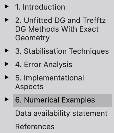 Numerical Experiments